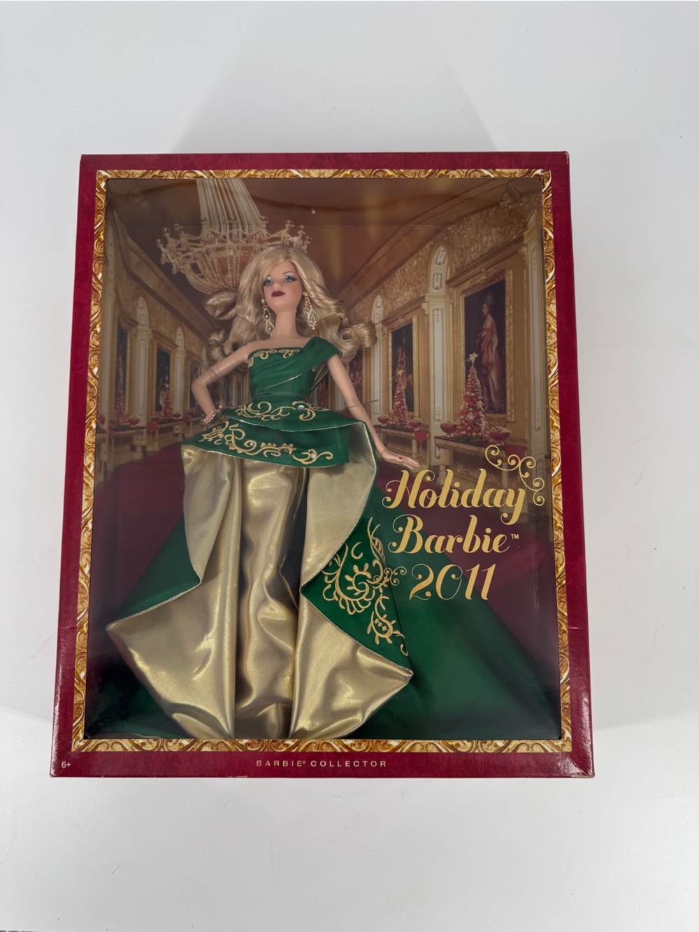 Barbie Holiday Collector Doll in Green & Gold Gown